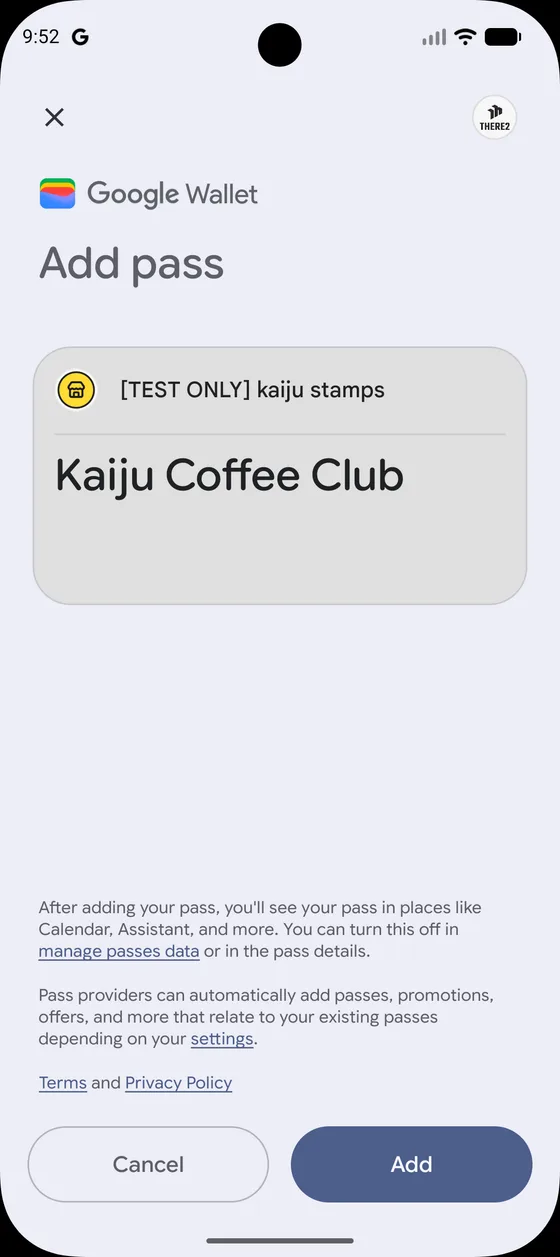 Google Wallet pass preview before saving