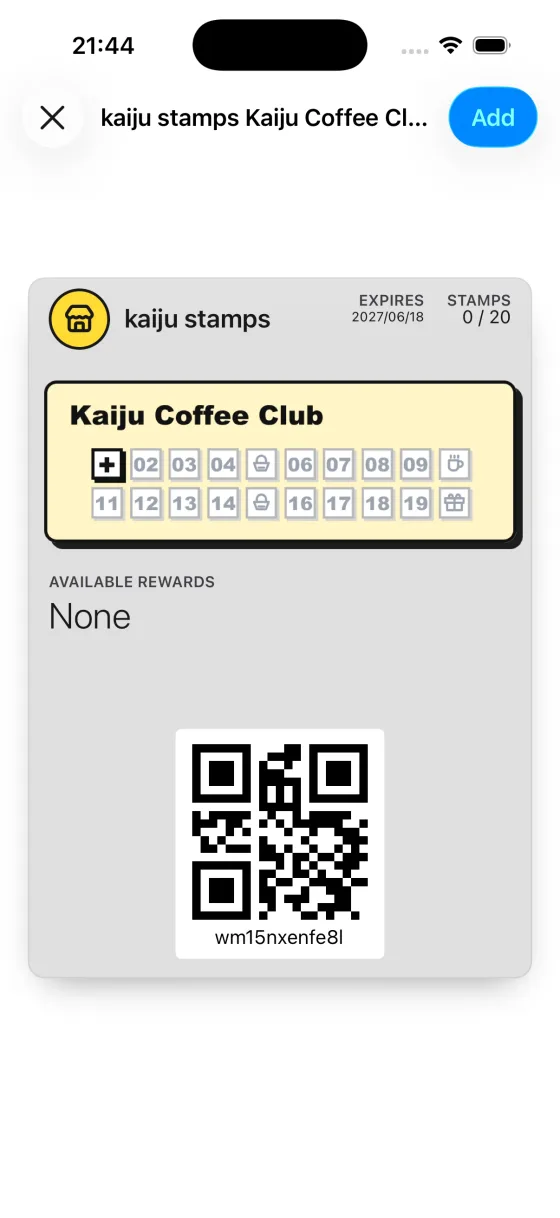 Apple Wallet pass preview before adding